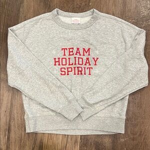 Wondershop Gray Holiday Spirit Sweatshirt
